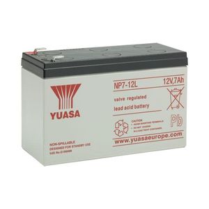 Yuasa NP7-12L Valve Regulated Lead Acid Battery 12V 7Ah