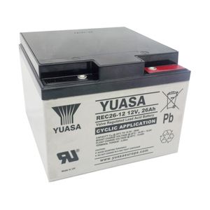 Yuasa REC26-12 Cyclic/Golf Battery 12V 26Ah