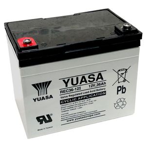 Yuasa REC36-12 Cyclic Deep Cycle Battery 12V 36Ah (YC33-12 / Y33-12 / YPC33-12)