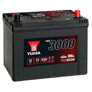 YBX3030 Yuasa SMF Car Battery 12V 72Ah