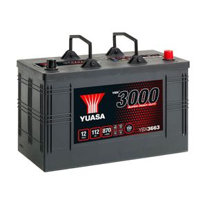 663SHD Yuasa Cargo Super Heavy Duty Battery 12V 112Ah YBX3663