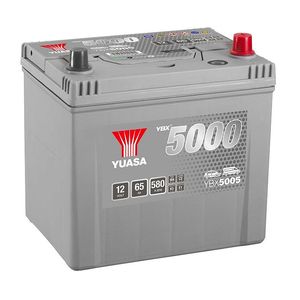 YBX5005 Yuasa Silver High Performance Car Battery 12V 65Ah HSB005