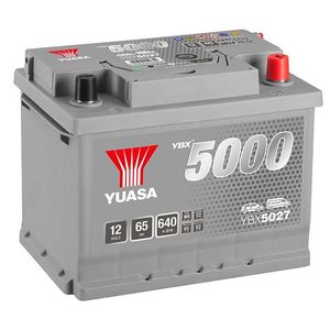 YBX5027 Yuasa Silver High Performance Car Battery 12V 65Ah HSB027 HSB013