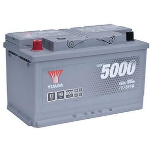 YBX5116 Yuasa Silver High Performance Car Battery 12V 90Ah