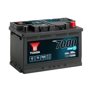 YBX7096 Yuasa EFB Start Stop Car Battery 12V 75Ah