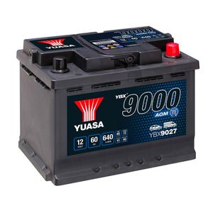 YBX9027 Yuasa AGM Start Stop Car Battery 12V 60Ah