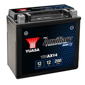 YBXAX14 Yuasa Auxiliary Car Battery 12V 12Ah