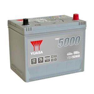 YBX5068 Yuasa Silver High Performance Car Battery 12V 75Ah HSB030