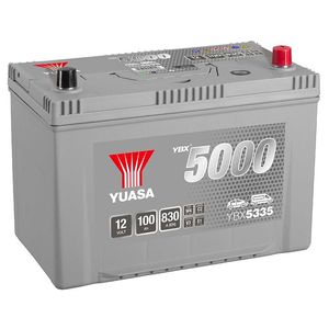 YBX5335 Yuasa Silver High Performance Car Battery 12V 100Ah HSB335