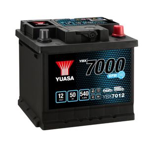 YBX7012 Yuasa EFB Start Stop Car Battery 12V 50Ah