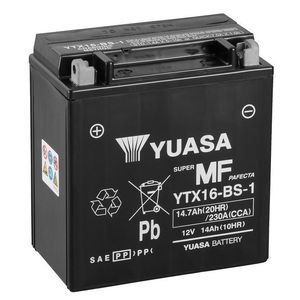 Yuasa YTX16-BS-1 MF Motorcycle Battery