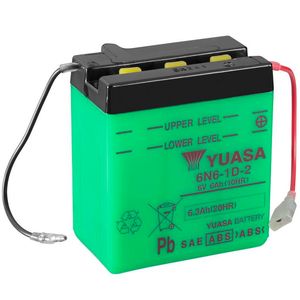 Yuasa 6N6-1D-2 Motorcycle Battery 6V 6.3Ah