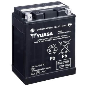 Yuasa YTX14AH-BS High Performance MF Motorcycle Battery