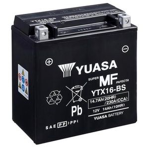 Yuasa YTX16-BS MF Motorcycle Battery