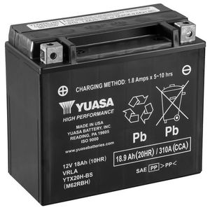 Yuasa YTX20H-BS High Performance MF Motorcycle Battery