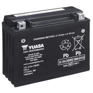 Yuasa YTX24HL-BS High Performance MF Motorcycle Battery