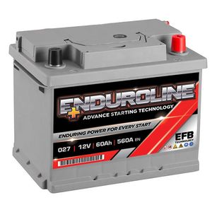027 EFB Enduroline Start Stop Car Battery 60Ah