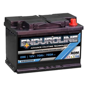 096 Enduroline AGM Stop Start Car Battery 12V 70Ah