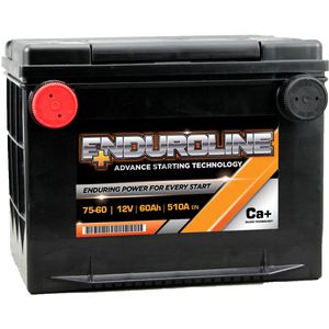 75-60 Enduroline Side Terminal Car Battery 12V 60AH