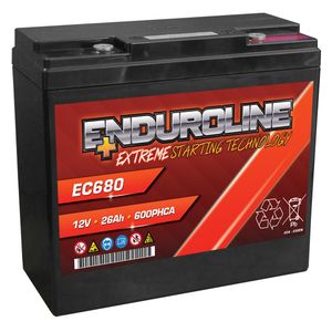 Enduroline EC680 AGM Battery 26Ah 600A (PC680)