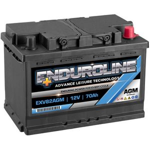 EXV82AGM Enduroline AGM Leisure Marine Battery 12V 70Ah