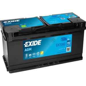 EK1060 Exide 020 AGM Car Battery 106Ah