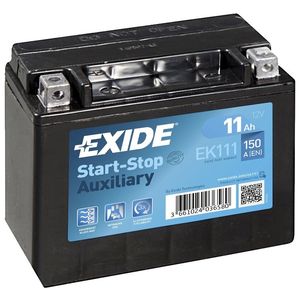 Exide EK111 AGM Auxiliary Car Battery