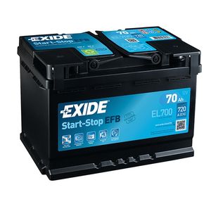 Exide 096 EFB Car Battery 70Ah EL700