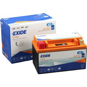 ELTX12-BS Exide Li-Ion Lithium Motorbike Battery 12V