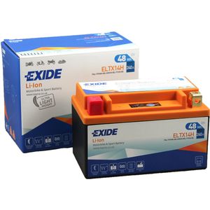 ELTX14H Exide Li-Ion Lithium Motorbike Battery 12V