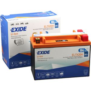 ELTX20H Exide Li-Ion Lithium Motorbike Battery 12V 