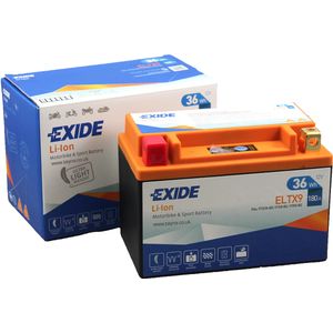 ELTX9 Exide Li-Ion Lithium Motorbike Battery 12V 