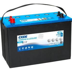 Exide EP900 DUAL AGM Leisure Marine Battery 