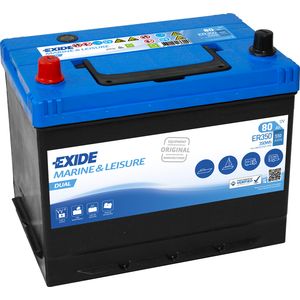 Exide ER350 Marine Leisure DUAL Battery 80Ah (Porta Power PP75)