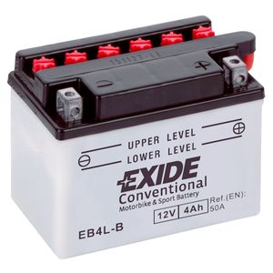 Exide EB4L-B 12V Conventional Motorcycle Battery