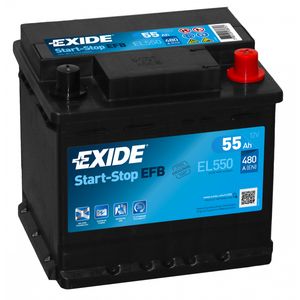 Exide 012 EFB Car Battery 55Ah EL550