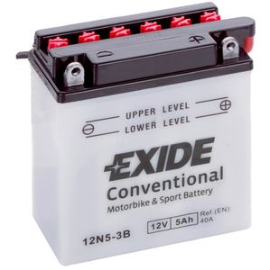 Exide 12N5-3B 12V Conventional Motorcycle Battery