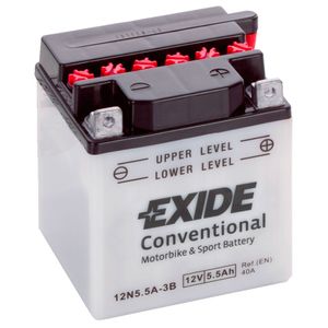 Exide 12N5.5A-3B 12V Conventional Motorcycle Battery
