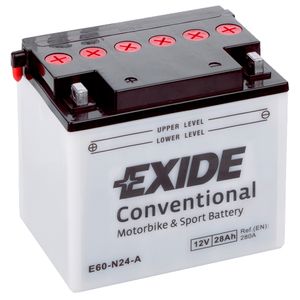 Exide E60-N24-A 12V Conventional Motorcycle Battery