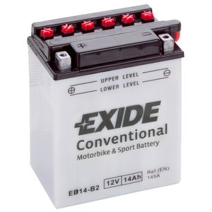 Exide EB14-B2 12V Conventional Motorcycle Battery