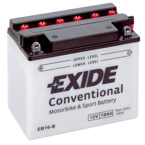 Exide EB16-B 12V Conventional Motorcycle Battery