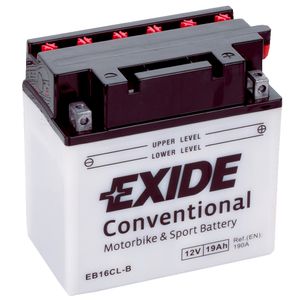Exide EB16CL-B 12V Conventional Motorcycle Battery