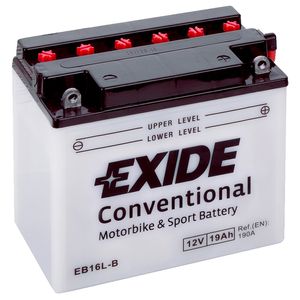 Exide EB16L-B 12V Conventional Motorcycle Battery