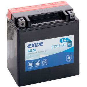 ETX16-BS Exide Quad Bike ATV Battery