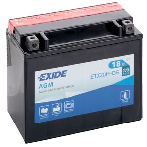 Exide ETX20H-BS 12V Motorcycle Battery