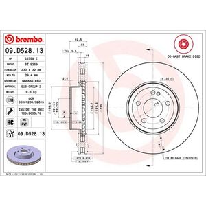 Brembo Brake Disc Single Vented 09.D528.13