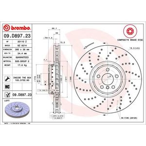 Brembo Brake Disc Single Vented 09.D897.23