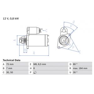 Bosch Starter Motor 0986023880