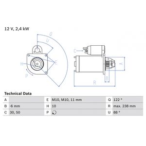 Bosch Starter Motor 0986024220