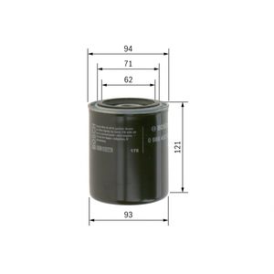 Bosch Oil Filter 0986452005
